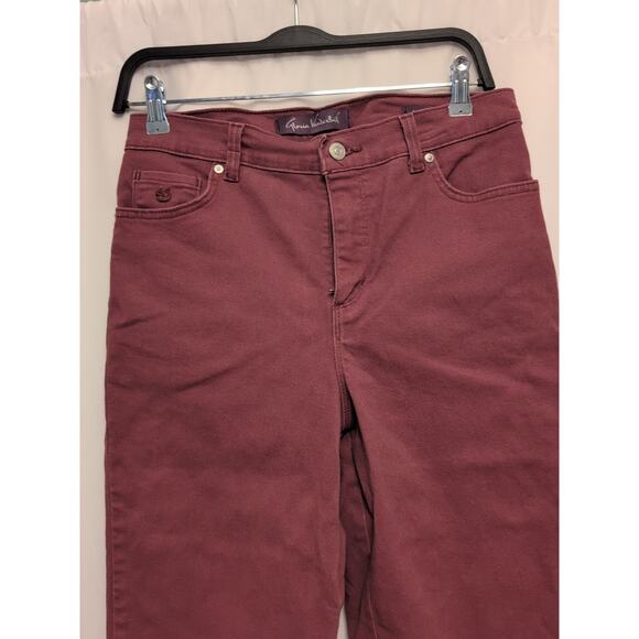 Gloria Vanderbilt size 8 Amanda mauve crop capri - Picture 4 of 8